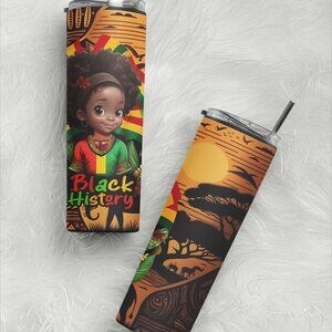 Black History 20 Oz Skinny Tumbler